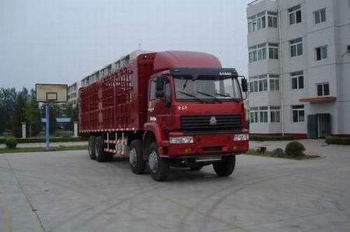 中國重汽 金王子重卡 300馬力 8×4 倉柵載貨車(ZZ5311CLXM4661C1)