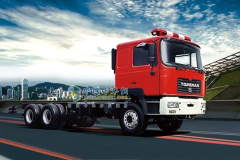 青年曼300馬力 6×4牽引車 消防底盤改裝車 YTQ1250FD1J1