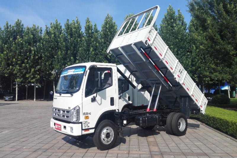 福田驍運H2 115馬力 3.8米排半平板自卸汽車