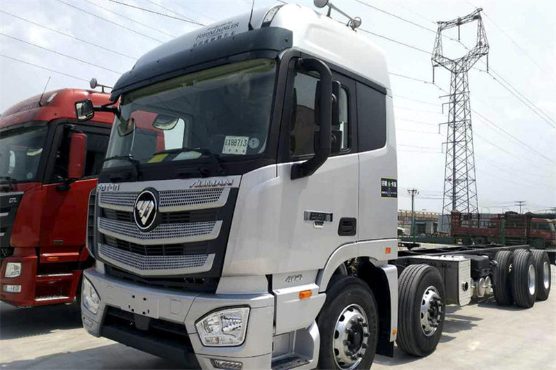 福田 歐曼EST 6系重卡 360馬力國五8X4 9.5米倉柵式載貨車(459后橋)(BJ5319CCY-AA)