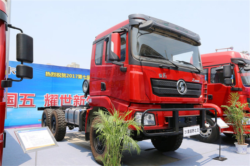 陜汽重卡 德龍X3000 375馬力 6X6 國五沙漠越野載貨車底盤(SX5258TYT5V385)