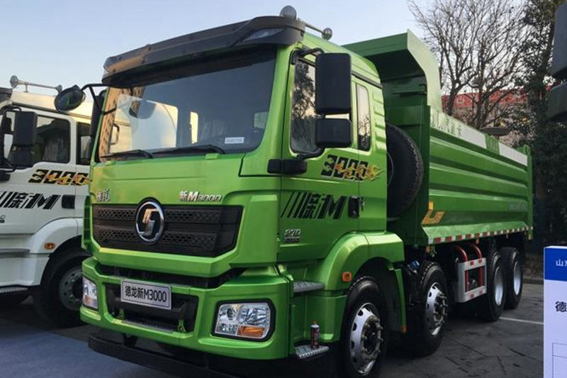 陜汽重卡 德龍新M3000 336馬力 8X4 7.2米 國五LNG自卸車(SX3318HR346TL)