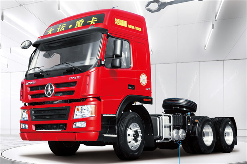 大運(yùn) 新N8E重卡 輕贏版 375馬力 6X4 國(guó)五牽引車(chē)(13T后橋)(CGC4250D5ECCD)