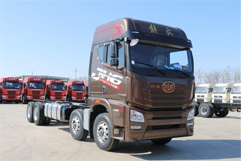 青島解放 JH6重卡 420馬力 8X4 9.5米 國(guó)五欄板載貨車(chē)(CA1310P25K2L7T4E5A80)