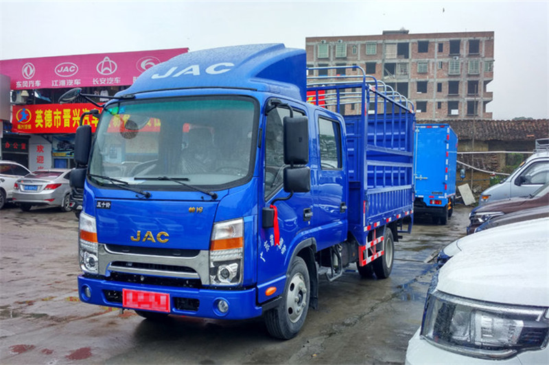 江淮 帥鈴Q3 風(fēng)尚版 152馬力 3.145米 國(guó)五雙排倉(cāng)柵輕卡載貨車(HFC1041R73K1C3V-1)