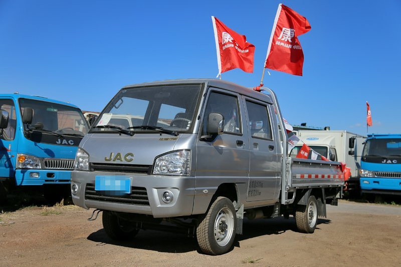 江淮 康鈴X3 61馬力 1.1L 汽油/CNG 2.5米 國五雙排欄板微卡載貨車(HFC1020RW6T1B7DV)