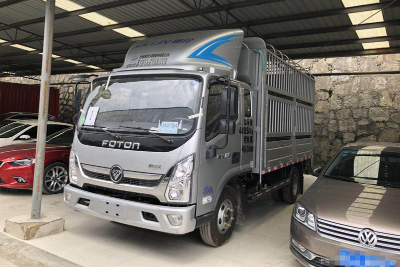 福田 奧鈴新捷運 115馬力 3.83米 國五排半倉柵式輕卡載貨車(BJ5045CCY-FF)