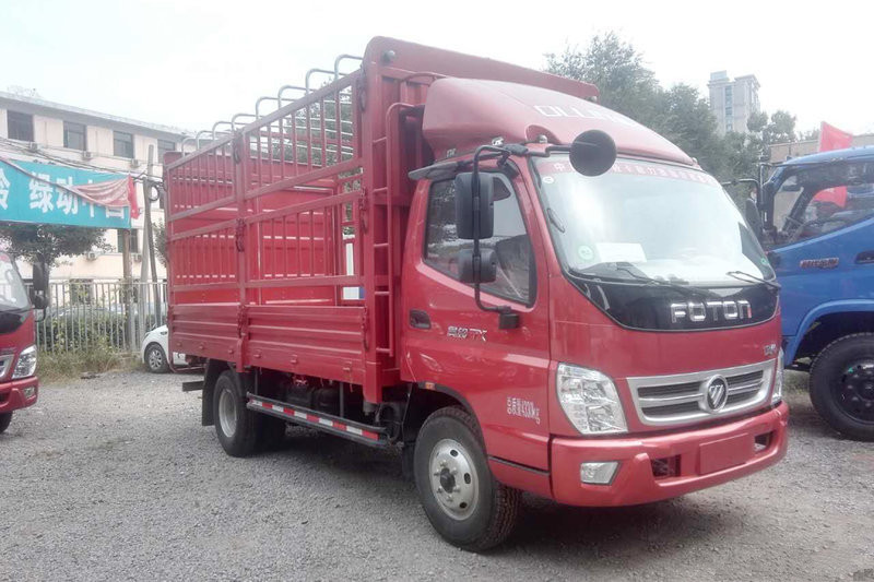 福田 奧鈴TX 110馬力 4.23米 國(guó)五單排倉(cāng)柵式輕卡載貨車(chē)(BJ5049CCY-C1)