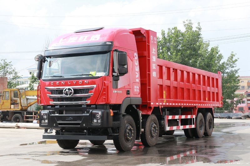 上汽紅巖 杰獅C500重卡 450馬力 8X4 8.5米 國五 自卸式垃圾車(CQ5316ZLJHXVG466L)