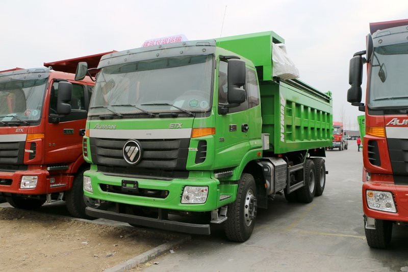 福田 歐曼ETX 9系重卡 350馬力 6X4 6米 國五 垃圾自卸車(BJ5253ZLJ-AD)