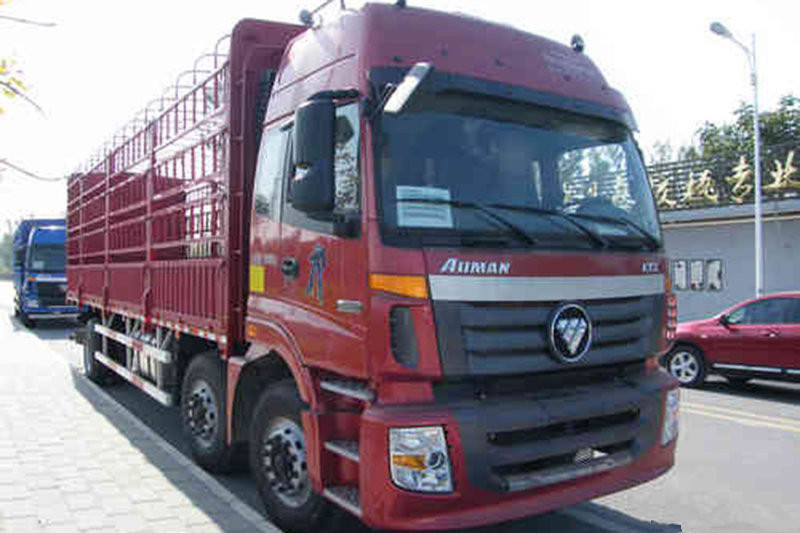 福田 歐曼新ETX 6系重卡 220馬力 6X2 9.6米 國五 倉柵式載貨車(BJ5257CCY-XA)