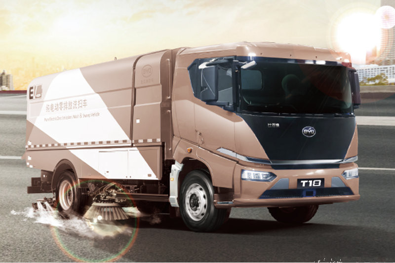 比亞迪T18 18T 4X2 純電動(dòng)洗掃車(BQJ5180TXSBYDEV)