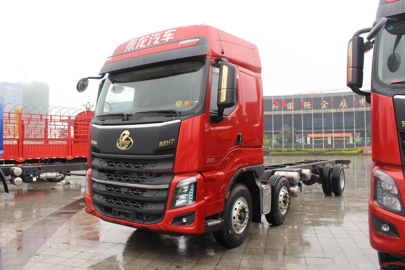 東風(fēng)柳汽 乘龍H7重卡 320馬力 6X2 9.47米 國(guó)六 倉(cāng)柵式載貨車(LZ5251CCYH5CC1)