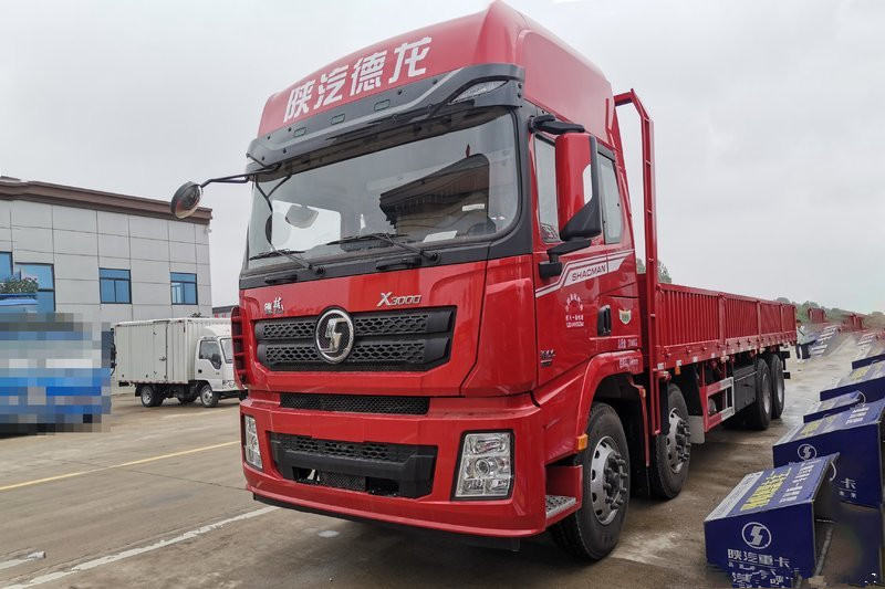 陜汽重卡 德龍X3000 綠通版 400馬力 8X4 9.5米 國六 欄板載貨車(SX1319XD456F1)