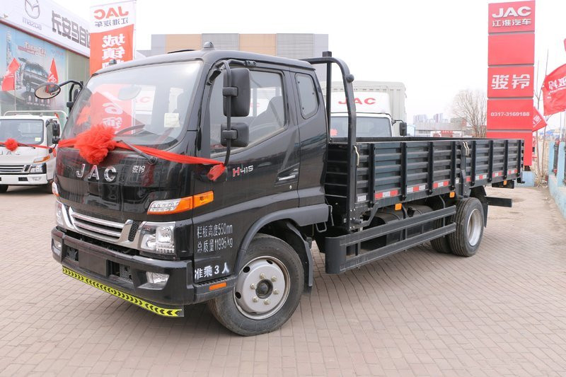 江淮 駿鈴V7 156馬力 4X2 4.845米 國(guó)五 排半欄板載貨車(chē)(朝柴)(HFC1091P91K2C6V)