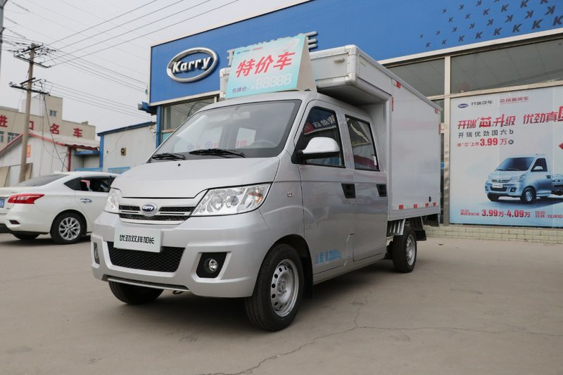 開瑞 優(yōu)勁 舒適型 1.3L 91馬力 汽油 2.385米 國(guó)六 雙排廂式微卡(SQR5025XXYH10)