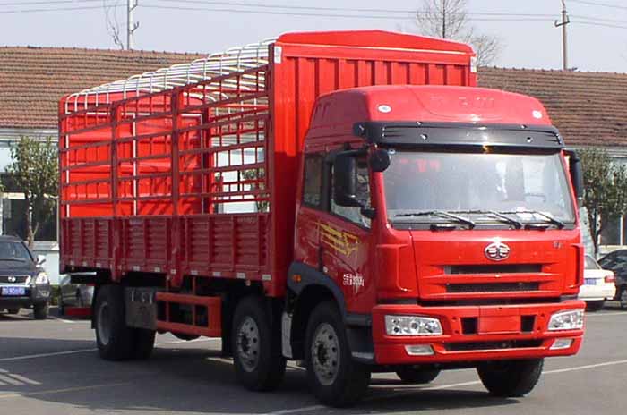 青島解放 悍威J5M重卡 220馬力 6×2 倉柵載貨車(CA5200XXYP1K2L7T3EA80-1)