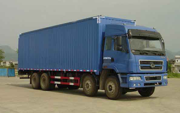 東風(fēng)柳汽 霸龍重卡 260馬力 8×4 廂式載貨車(LZ5312XXYPEL)