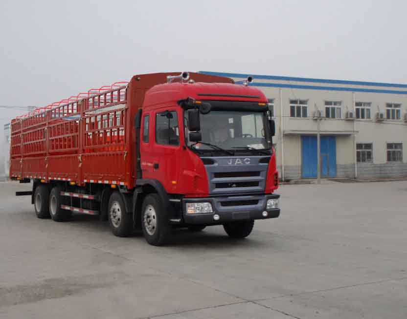 江淮 格爾發(fā)L系重卡 260馬力 8×4 排半倉柵載貨車(HFC5314CCYKR1LZT)