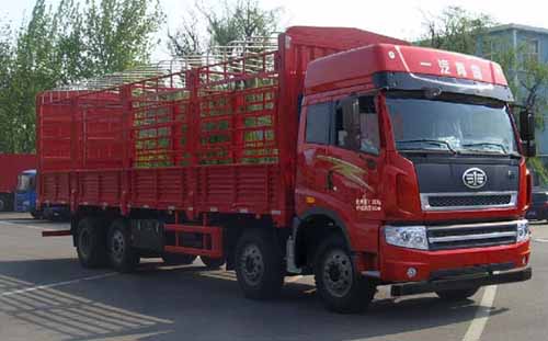 青島解放 解放途威 重卡 260馬力 8×2 倉(cāng)柵式 排半 載貨車(chē)(CA5313CCYP2K2L7T10E4A80-1)