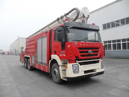 四川森田 川消 340馬力 6×4 舉高噴射消防車(SXF5320JXFJP32/HY)