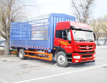 青島解放 解放陸威 中卡 160馬力 4×2 倉柵式 排半 載貨車(CA5160CCYP1K2L2E4A80-1)