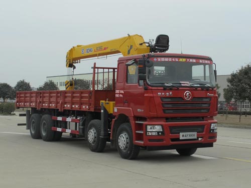 陜汽重卡 德龍F(tuán)3000 336馬力 8×4 隨車(chē)起重運(yùn)輸車(chē)(SX5316JSQDR456)