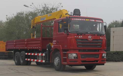 陜汽重卡 德龍F(tuán)3000 300馬力 6×4 隨車起重運(yùn)輸車(SX5256JSQDN584)