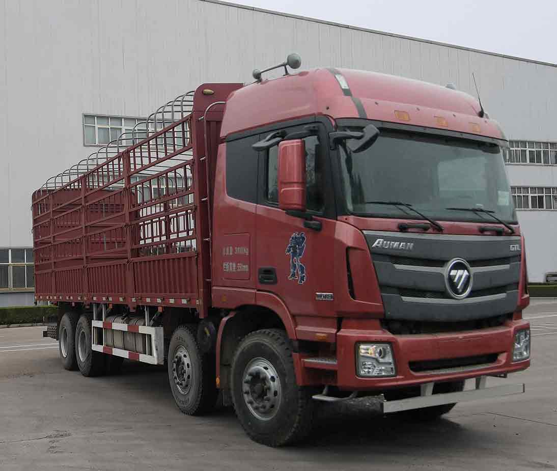 福田汽車 歐曼EST 重卡 400馬力 8×4 倉柵式 排半 載貨車(BJ5319CCY-AA)