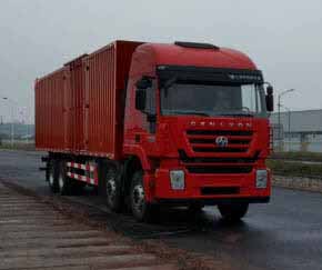上汽紅巖 杰獅 重卡 350馬力 8×4 廂式 排半 載貨車(chē)(CQ5316XXYHTVG466H)