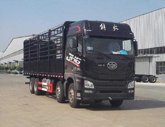 青島解放 解放JH6 重卡 420馬力 8×4 倉柵式 排半 載貨車(CA5310CCYP25K2L7T4E5A80)