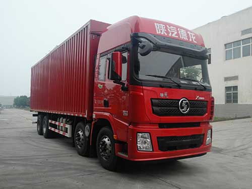 陜汽重卡 德龍X3000 重卡 385馬力 8×4 廂式 排半 載貨車(SX5310XYK4C456)