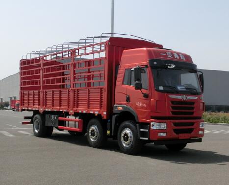 青島解放 解放悍V 重卡 260馬力 6×2 倉柵式 排半 載貨車(CA5251CCYP1K2L5T3E5A80)