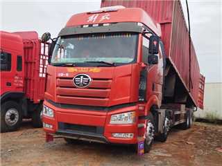 清遠二手一汽解放 解放J6P 前四后八廂式自卸