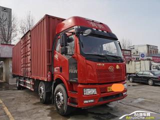 武漢二手一汽解放 解放J6L 前四后四9米6廂式貨車