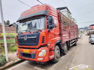 成都二手東風商用車 天龍 東風天龍9米6高欄三橋