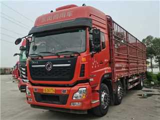 成都二手東風商用車 天龍 東風天龍9米6高欄三橋