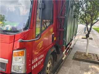 百色二手中國重汽 HOWO悍將 藍牌高欄貨車