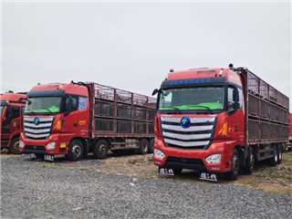 福田 歐曼EST 前四后八9米6平板貨車